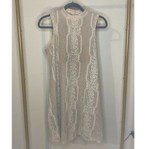 FIRE LOS ANGELES Sleeveless Lace Midi/Mini Embroidered Dress